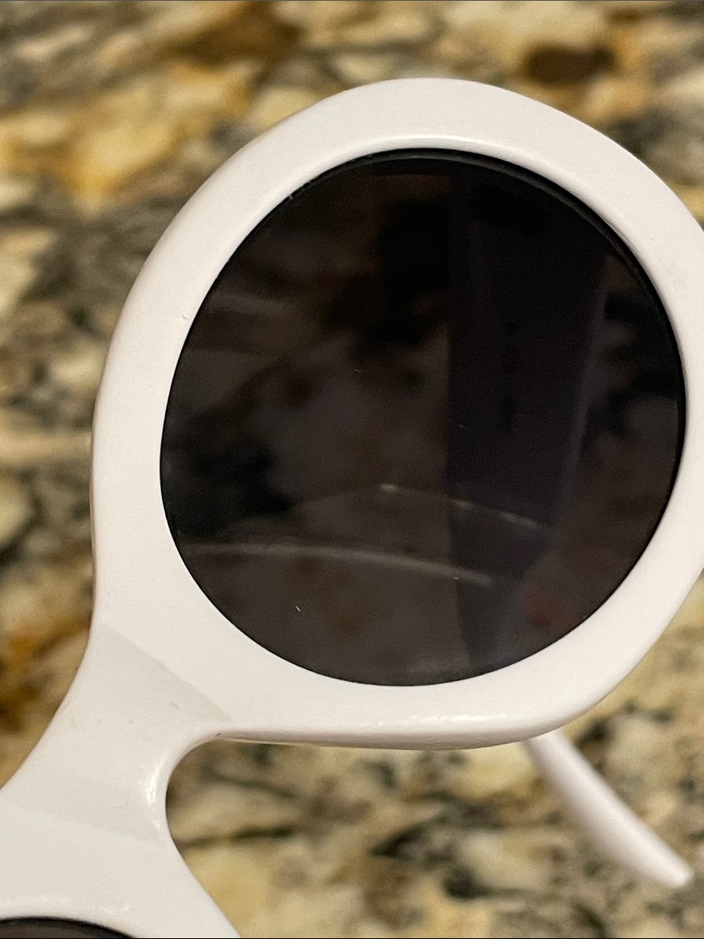 Celine White Oval Sunglasses - Picture 10 of 13